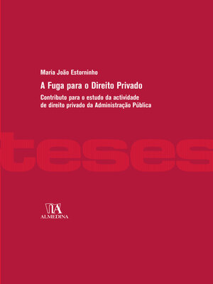 cover image of A Fuga para o Direito Privado